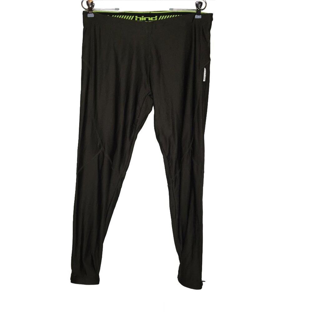 Hind Zipper Cuff track athletic Back Zip Pocket NEON Green workout Large Active